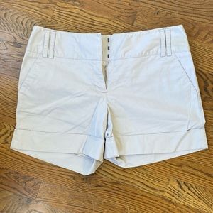 Express Linen White Short Shorts Size 4